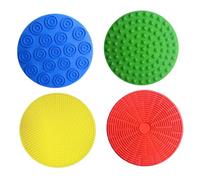 KiBcsLic Lot de 4 Tapis Sensoriels éducatifs pour Le Jeu Actif, L'exploration et Le Développement