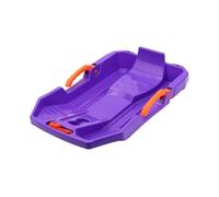 KiBcsLic Luge pour Enfant Toboggan Descente Sled Frein Poignée Corde 2m PP Léger Adapté à l'Utilisation par Les Enfants pour Les Balades Hivernales Loisirs, Violet