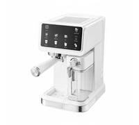 KiBcsLic Machine à Expresso Haute Pression 20 Bar Cafetière Expresso Domestique Construction En Acier Inoxydable Machine à Café à Écran Sensible pour Bureau, Blanc
