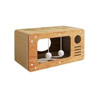 KiBcsLic Maison en Carton ondulé pour Chat, lit griffoir pour Chat, Tapis à gratter pour Balcon