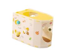 KiBcsLic Maison pour Chat Meuble pour Chat Tunnel d'amusement et Niche Confortable avec Balle à La Menthe et Balles Moelleuses Convenable pour Le Salon et L'Ap, Jaune