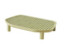 KiBcsLic Marchepied Litière pour Chat Tapis de Piégeage Réutilisable Surface Antidérapante Résistante Nettoyage Facile Adapté à La Maison Espace de Vie D'Anima, Vert