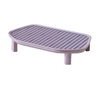 KiBcsLic Marchepied Litière pour Chat Tapis de Piégeage Réutilisable Surface Antidérapante Résistante Nettoyage Facile Adapté à La Maison Espace de Vie D'Anima, Violet