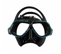 KiBcsLic Masque de Plongée Apnée Lunettes de Natation Lunettes de Plongée Masque de Snorkeling en Aluminium Verres Trempés Jupe en Silicone Antibuée Ajustable