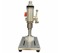 KiBcsLic Mini Perceuse à Colonne de Précision Robuste et Perceuse D'établi Miniature Polyvalent Support de Perçage Précision pour Bricoleurs, Bureau, Three-jaw Chuck