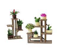 KiBcsLic Miniature Porte-fleurs Accessoires Potted Fleurs Modèles Résine Maison de Poupée Micro Convient pour Bureau Bonsai Cake Cadeau, Style C