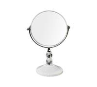 KiBcsLic Miroir de Maquillage Double Faces Miroir Cosmétique Portable Miroir de Table avec Support Rotation à 360 Degrés Ornement Élégant Adapté Aux Femmes et, 18x16.5CM