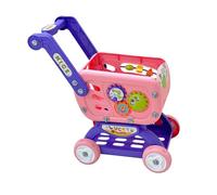 KiBcsLic Modèle de Mini-caddie pour Une Expérience Interactive de Supermarché pour Enfants, Rose