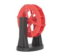 KiBcsLic Modèle de Roue à Eau Factice pour L'aménagement Paysager - Accessoire élégant et Facile à Utiliser - Décoration de Jardin, Rouge Diamètre 10 cm