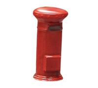 KiBcsLic Modèles Miniatures En Résine à L'échelle 1/64 pour Décoration de Table de Sable, Boîte Aux Lettres Rouge