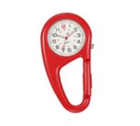 KiBcsLic Mousqueton pour Montre, Montre Haut de Gamme, Polyvalent, Phosphorescent, Ceinture de Sac à Dos, Idéal pour Le Golf, Les Activités de Plein Air, Rouge