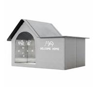 KiBcsLic Niche Chat Rafraîchissante Toutes Saisons Igloo Chat Froid Fraîcheur Longue Durée Abri Félin pour Été, Canicule, Très Grand