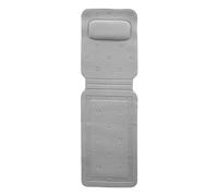 KiBcsLic Oreiller de Baignoire Tapis Bain Coussin Bain Appui-tête Matelas Antidérapant En Pvc 3D pour Soutien Doux Convient Maison Spa Hôtel, GRIS