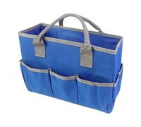 KiBcsLic Organisateur de Documents Sac Portable de Rangement pour Documents Dossier avec Compartiments En Tissu Oxford pour Enseignant Bureau Activités Créativ, Bleu