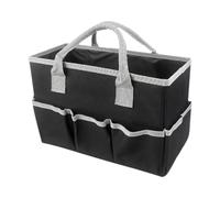 KiBcsLic Organisateur de Documents Sac Portable de Rangement pour Documents Dossier avec Compartiments En Tissu Oxford pour Enseignant Bureau Activités Créativ, Noir