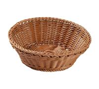 KiBcsLic Panier de Rangement Tressé, Plateau de Service Rustique Effet Rotin, Idéal pour Les Pendaisons de Crémaillère, La Table à Manger et La Maison, S