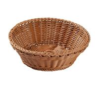 KiBcsLic Panier de Rangement Tressé, Plateau de Service Rustique Effet Rotin, Idéal pour Les Pendaisons de Crémaillère, La Table à Manger et La Maison, Xl
