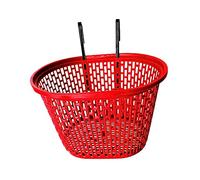 KiBcsLic Panier de Vélo, Panier à, Panier Pliable, Panier de Transport, Panier de Roue Avant, Pliable et Léger avec Une Grande Capacité pour Un, Rouge