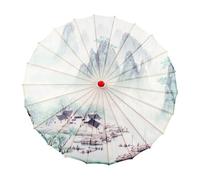 KiBcsLic Parapluie Chinois en Papier Huilé pour Soirées Dansantes et Mariages, Style E