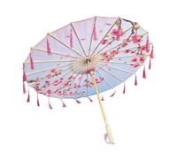 KiBcsLic Parapluie de danse antique, oriental en papier huilé pour fêtes de musique, Style D
