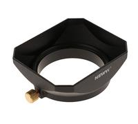 KiBcsLic Pare-Soleil Objectif Caméra 49mm Accessoire Anti-Rayures Protection Pare-Chocs Structure Carrée en Plastique Adapté aux Objectifs DSLR et sans