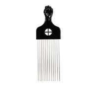 KiBcsLic Peigne Afro, Brosse à Cheveux Africaine En Métal, Outil de Coiffure Adapté Aux Salons Professionnels pour La Coupe et La Coloration, Type 3