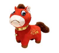KiBcsLic Peluche Cheval - Statuette Animale - Cadeau de Nouvel D'anniversaire - Figurine de Cheval En Peluche Câline - Décoration pour Les Fêtes, 40cm