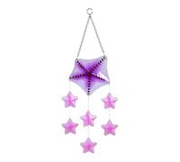 KiBcsLic Pendentif Carillon éolien en Verre de Mer pour Décoration Extérieure et, Étoile 16x56.5cm
