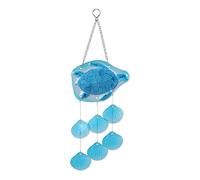 KiBcsLic Pendentif Carillon éolien en Verre de Mer pour Décoration Extérieure et, Tortue 16x49cm