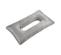 KiBcsLic Perçage D'oreille pour Les Personnes Dormant sur Le Côté, avec Trou, Oreiller de Relaxation Confortable, Doux et Portable pour Protéger Les Oreill, Gris