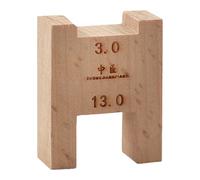 KiBcsLic Piano Black Key Gauge Bloc Bois de Mesure Hauteur Outil Réglage Accessoires Maintenance Piano Tuning Utilisable pour Réparation Initiation Musicien, 13.0 Mm