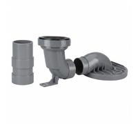 KiBcsLic Pipe Excentrée WC Anti-Colmatage Décaleur de Toilette Matériau PVC Manchon de Dévoiement WC pour Bricoleurs, Plombiers, 400MM, Kohler Simple