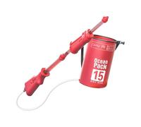 KiBcsLic Pistolet à eau Sac à Dos Arroseur à Pompe Jouet Lanceur à eau avec Réservoir 15L Jet Puissant 15m Adapté pour Enfants Jeux de Jardin et Plage, Rose