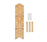 KiBcsLic Planche d'Escalade Murale Planche d'Exercices Barre d'Accroche Accessoire d'Entraînement en Bois Dur Surface Lisse Résistante Conçue pour Sportifs Fitness Maison Garage, Style B