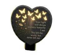 KiBcsLic Plaque Commémorative Décorative pour Poteau de Jardin, Idée Cadeau, Objet Décoratif, Plaque Commémorative pour Cimetière de Jardin