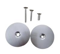 KiBcsLic Plaque de Recouvrement de Trou de Porte, Couvercle de Verrou, Plaque d'Obturation en Acier, Remplisseur de Poignée pour Aspect Raffiné, pour Chambre, Bureau, Commerce et Habitation, Argent