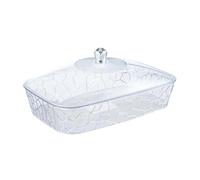 KiBcsLic Plateau de Service Plateau avec Couvercle Plateau à Dessert Plateau de Conservation pour Fruits Récipient En Pp Solide Adapté Bureau Salon, S