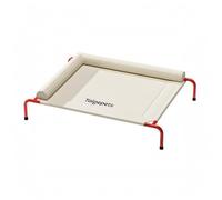 KiBcsLic Plateforme de Repos Élevée Lit Surélevé pour Animaux Plan Rectangulaire de Couchage Bord Cylindrique de Soutien, Rouge De Chine Peinture Au Four, Résistant À L Humidité, Grand 90 64 20cm