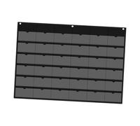 KiBcsLic Pocket Chart Organisateur Mural à 36 Compartiments pour Cartes Bancaires et Papiers Divers Tissu Oxford Résistant et PVC Transparent Adapté pour Bure, Noir