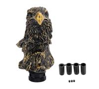 KiBcsLic Pommeau de pour Voiture Poignée Levier de Tête d'aigle Originale Résine Métal Installation Aisée Adaptée Automobilistes, Bronze