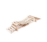 KiBcsLic Pont RC Obstacle Rampe Passerelle Accessoire Voiture Télécommandée Réalisation Bois Installation Aisée Portable Manipulation Simple Simulation Adapté, Le Pont à Poutres