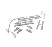 KiBcsLic Pont RC pour Modèles de Voitures Radiocommandées Accessoires Pont Rampe Obstacle Simulation Matière PP Conception Réaliste Adapté Compétition et Décor, Style D