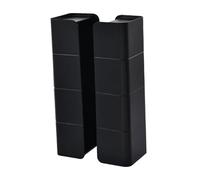 KiBcsLic Porte-boîtes à Mouchoirs, Distributeur de Gants, Distributeur de Sacs Poubelle, Porte-essuie-tout pour La Maison, La Salle de Bain, La Buanderie et Le, noir