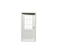 KiBcsLic Porte Miniature en Plastique Ouvrable Porte Miniature Ouvrante Cadre à Panneaux, Blanc, Porte Ajourée