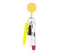 KiBcsLic Porte-Stylo Rétractable pour Infirmière, Stylo Navette pour Infirmière, Stylo à Bille à Pointe Fine, Cadeau pour La Journée des Infirmières, Stylo Inf, Jaune