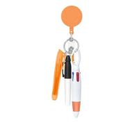 KiBcsLic Porte-Stylo Rétractable pour Infirmière, Stylo Navette pour Infirmière, Stylo à Bille à Pointe Fine, Cadeau pour La Journée des Infirmières, Stylo Inf, Orange