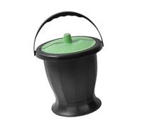 KiBcsLic Pot de Chambre Urinal Portable avec Seau Hygiénique Récipient à Couvercle Sécurisé pour Toilettes Domestiques Poignée Ergonomique Stable Adapté à L'Ut, Couvercle Vert
