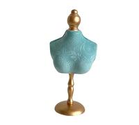KiBcsLic Présentoir à Collier Organisateur de Bijoux Support pour Pendentifs Mannequin Forme Féminine avec Une Base Stable Adapté pour L'Exposition sur Compto, avec Une Base Haute, 16cmx36cm