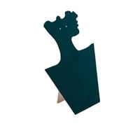 KiBcsLic Présentoir à Colliers Support D'Exposition Buste de Mannequin Porte-chaîne Organisateur de Bijoux en Velours Protégeant des Rayures Adapté pour La BOU, Vert