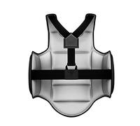 KiBcsLic Protection de Poitrine Réversible pour Karaté, Boxe, MMA et Taekwondo, Gilet de Protection pour Femmes, Hommes et Enfants (), Noir M